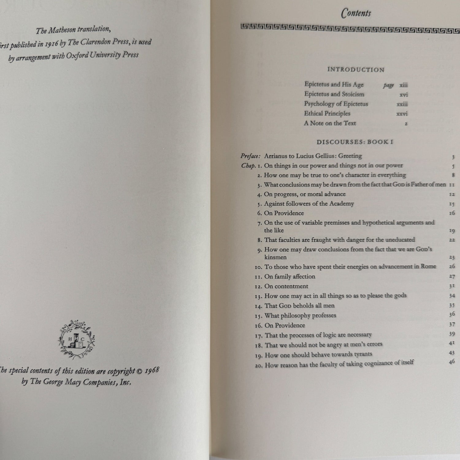 The Discourses of Epictetus, Heritage Press, 1968 - Pretty Old Books