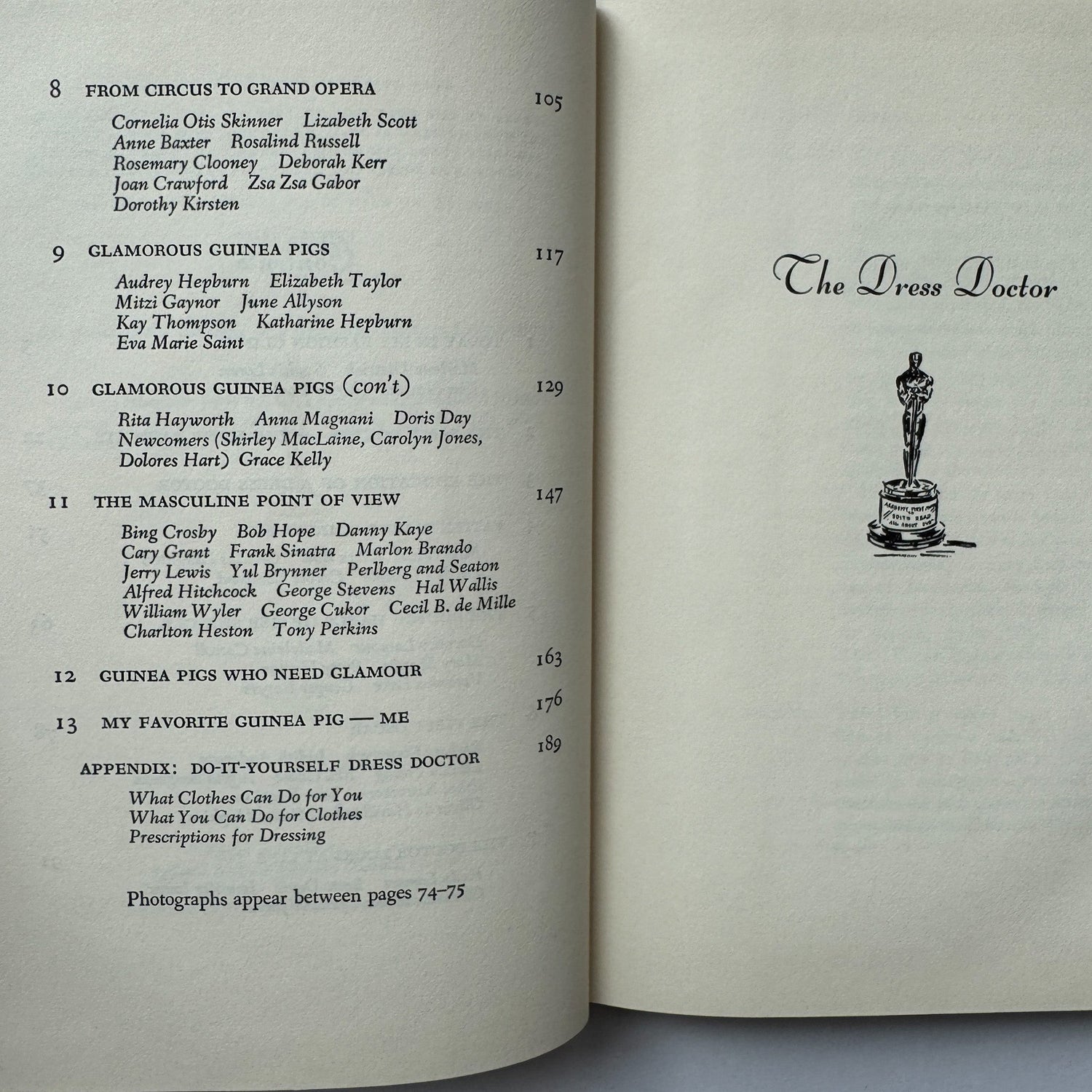 The Dress Doctor, Edith Head, 1959 First Edition - Pretty Old Books