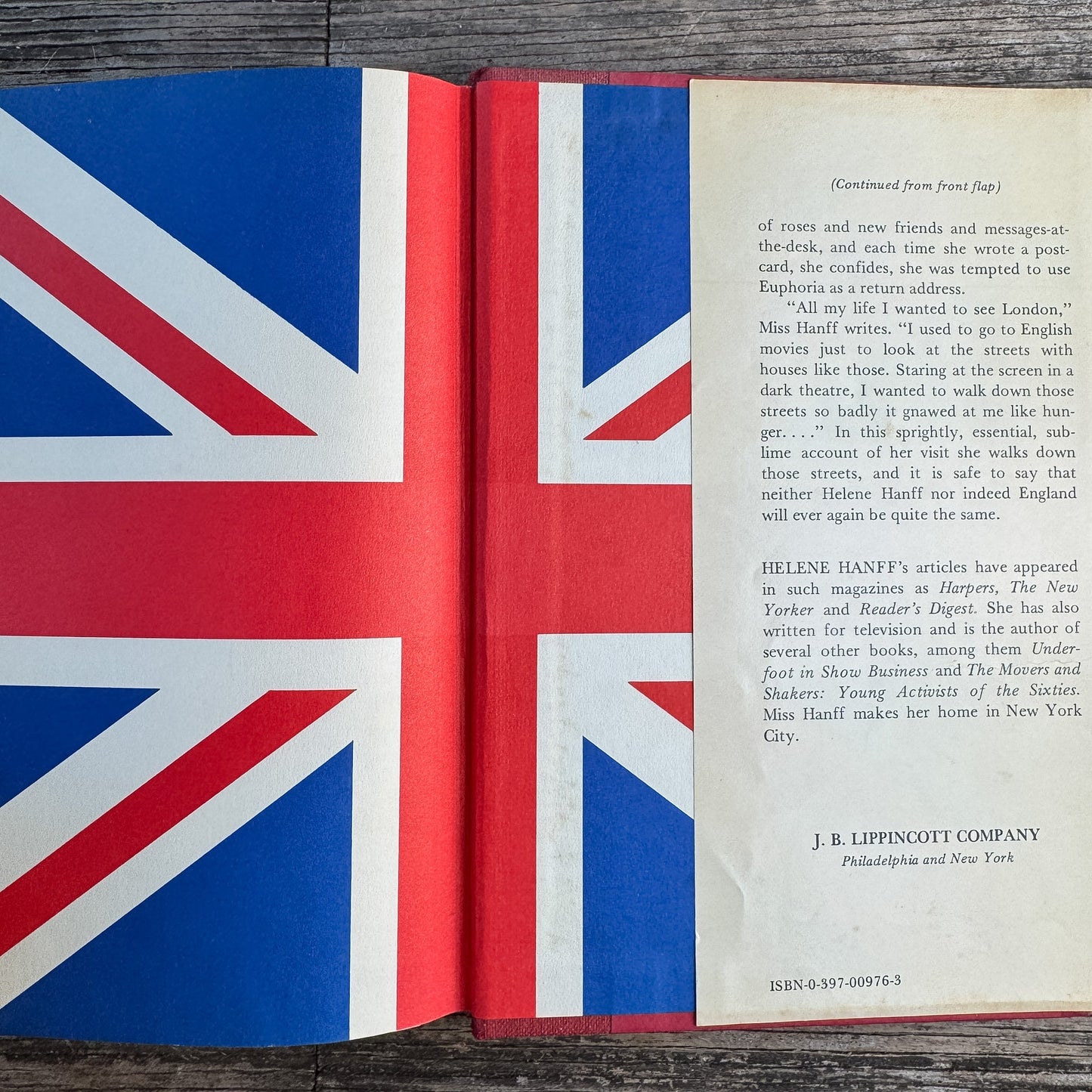 The Duchess of Bloomsbury Street, Helene Hanff, 1973, Second Printing - Pretty Old Books