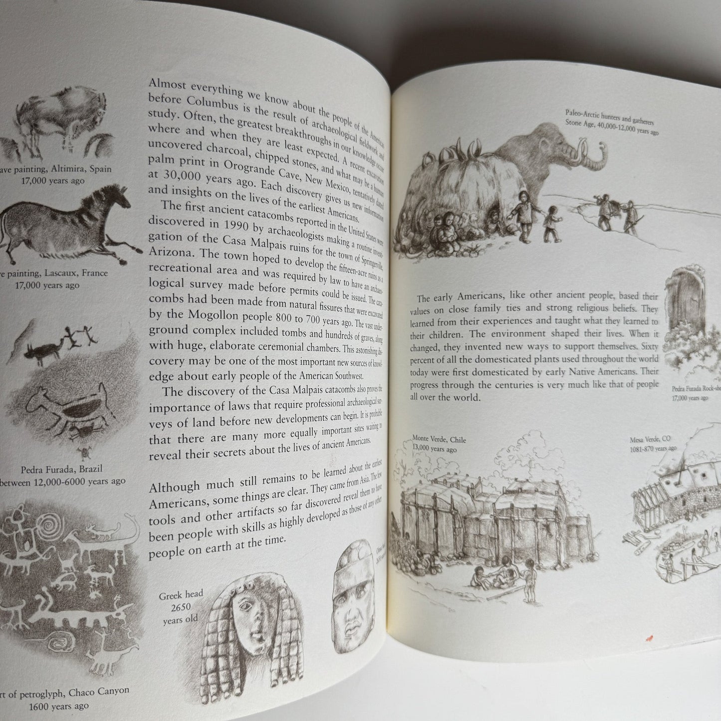 The Earliest Americans, Helen Roney Sattler, Illustrated History, 1993 Hardcover - Pretty Old Books