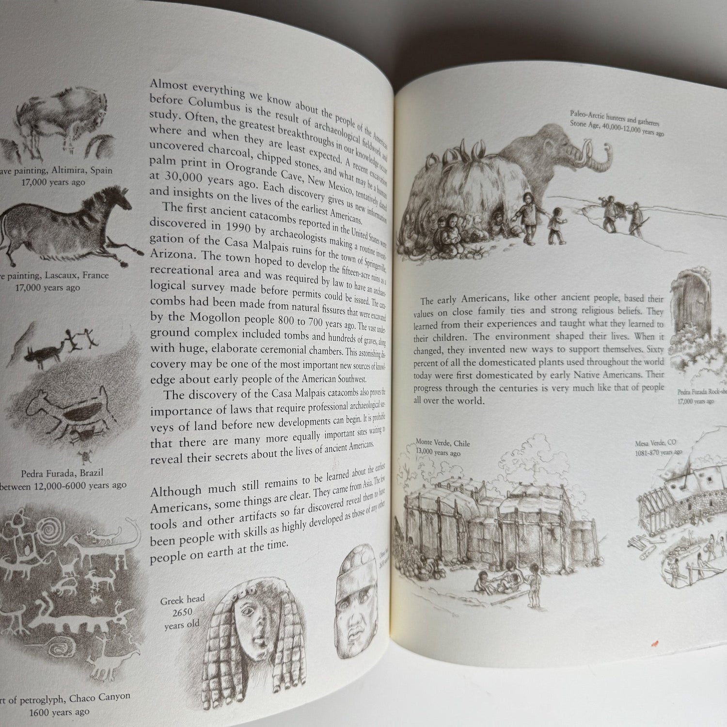 The Earliest Americans, Helen Roney Sattler, Illustrated History, 1993 Hardcover - Pretty Old Books