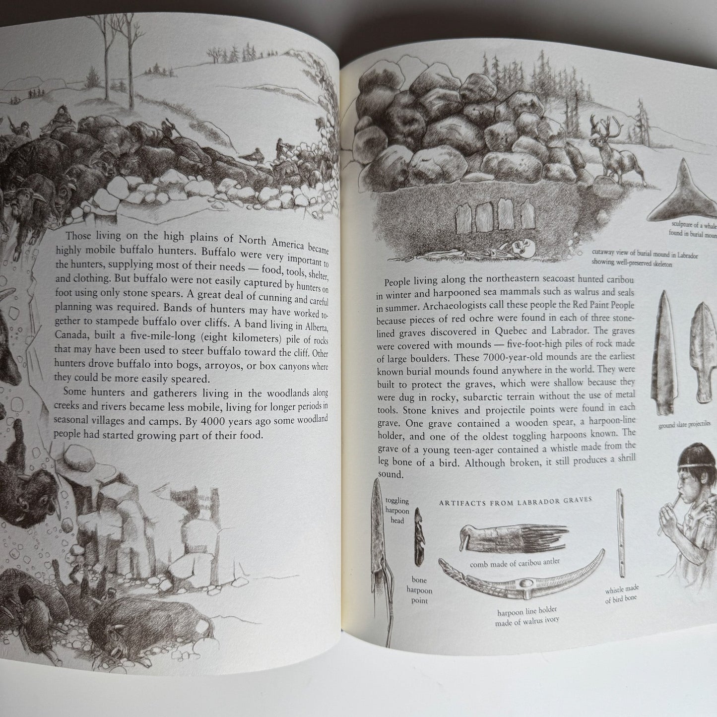 The Earliest Americans, Helen Roney Sattler, Illustrated History, 1993 Hardcover - Pretty Old Books