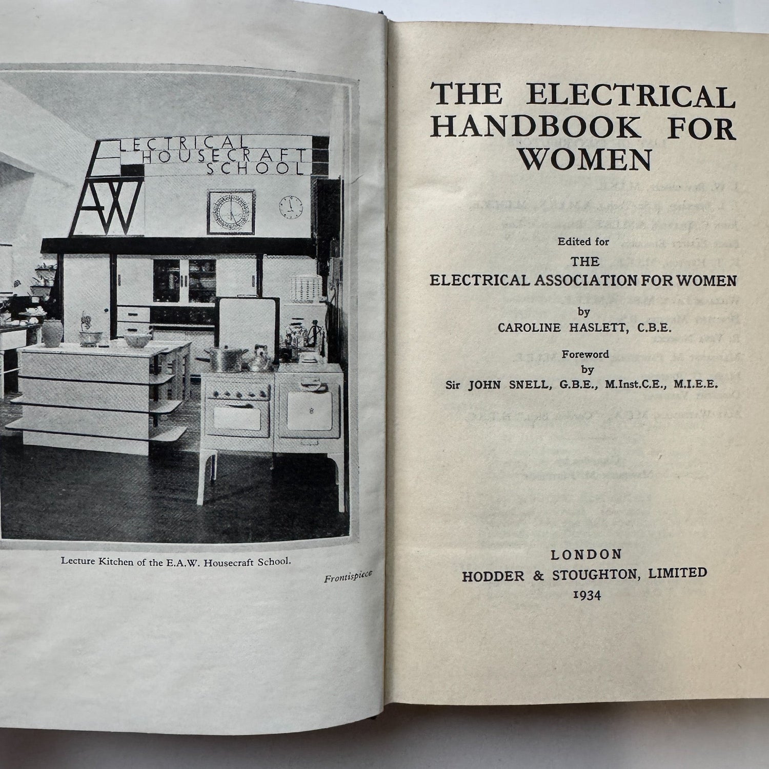 The Electrical Handbook for Women, 1934, Illustrated Hardcover - Pretty Old Books