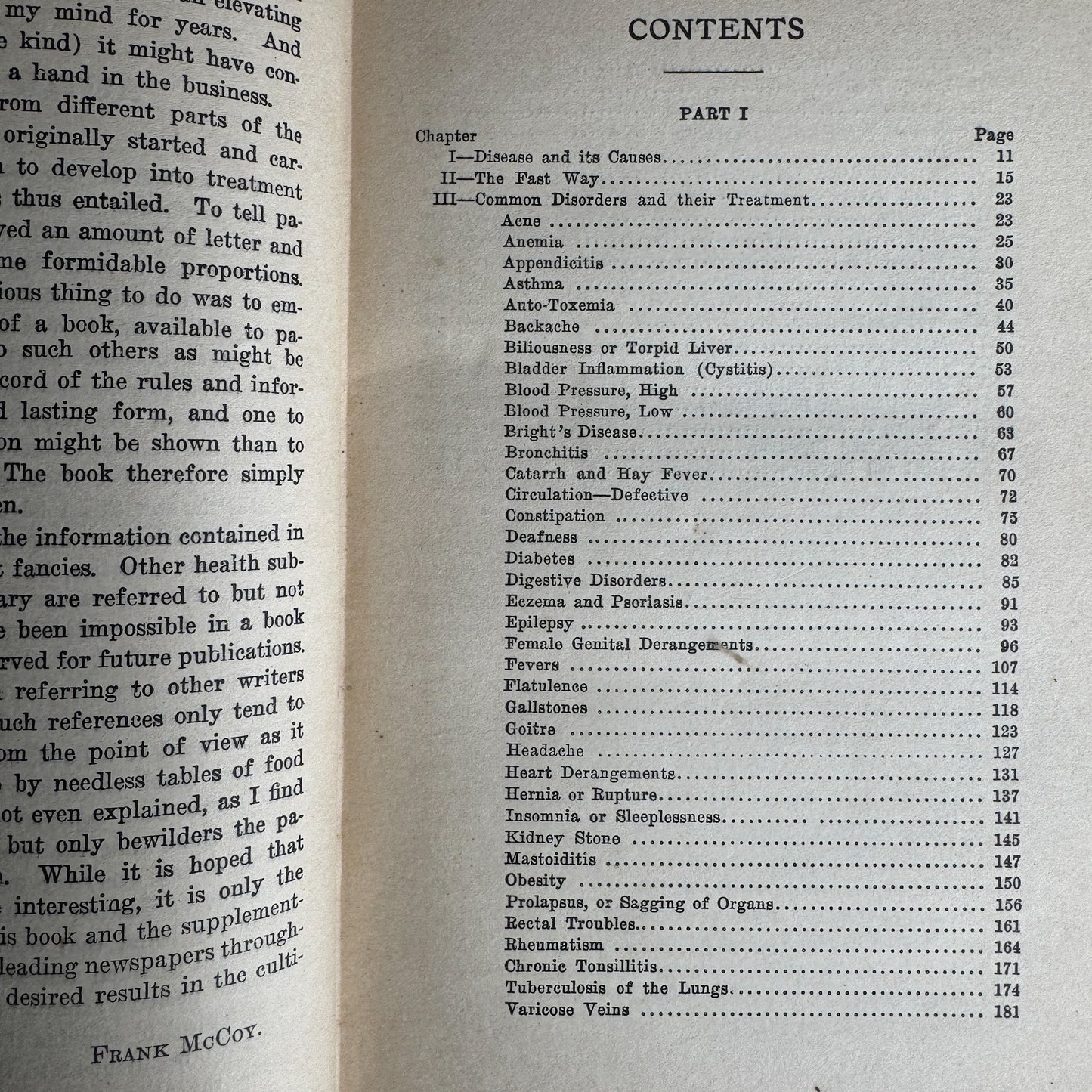 The Fast Way To Health, Dr. Frank McCoy, 1927 Healthy Living Self Help Hardcover - Pretty Old Books