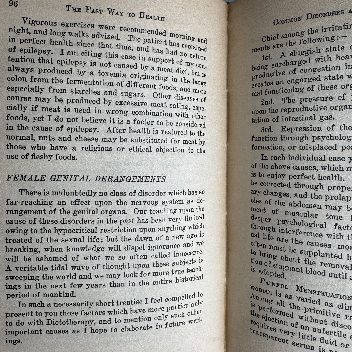 The Fast Way To Health, Dr. Frank McCoy, 1927 Healthy Living Self Help Hardcover - Pretty Old Books