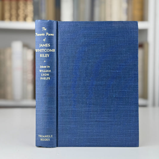 The Favorite Poems of James Whitcomb Riley, 1941 Hardcover DJ - Pretty Old Books