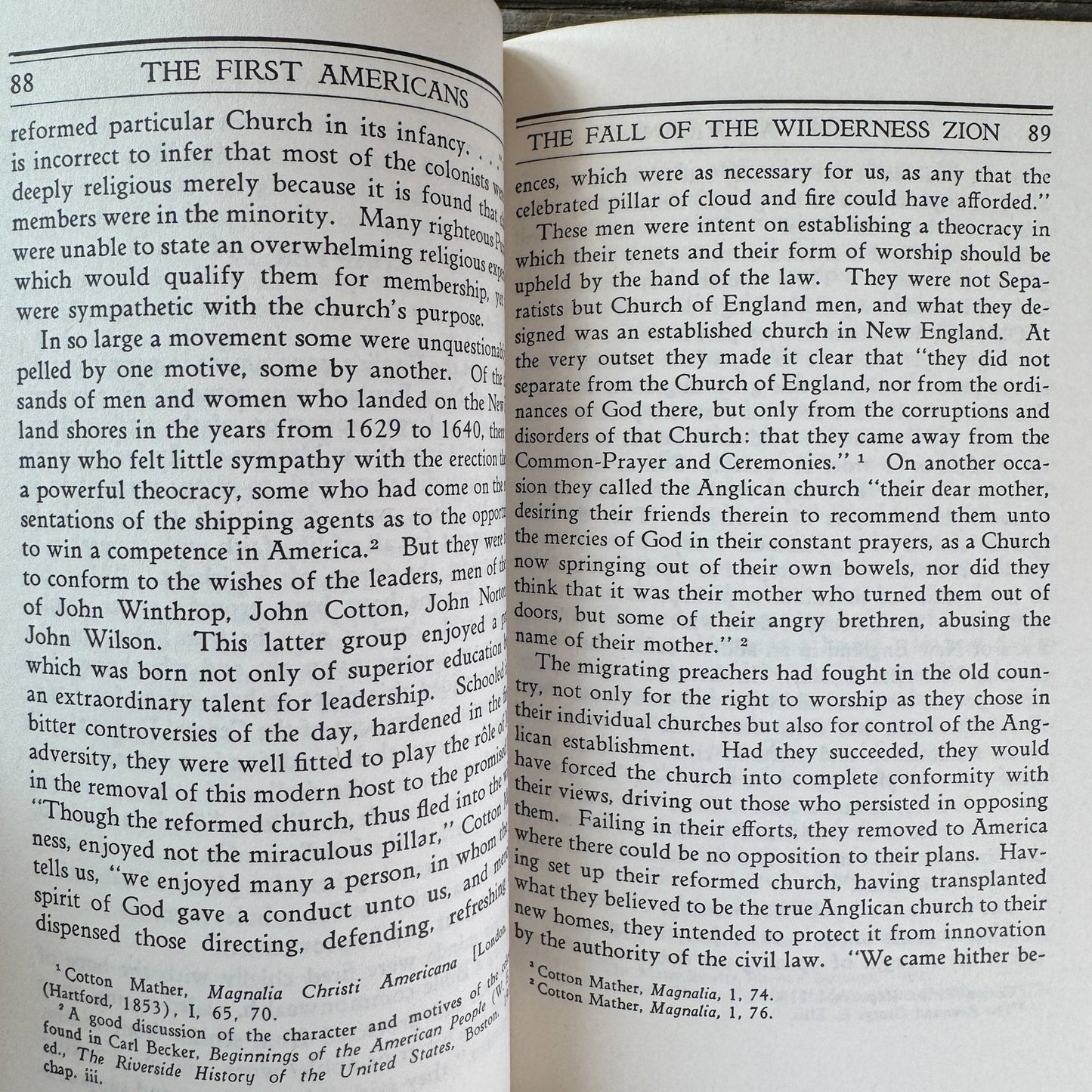 The First Americans, 1607-1690, Thomas J. Wertenbaker, Quadrangle Paperback Edition, 1971 - Pretty Old Books
