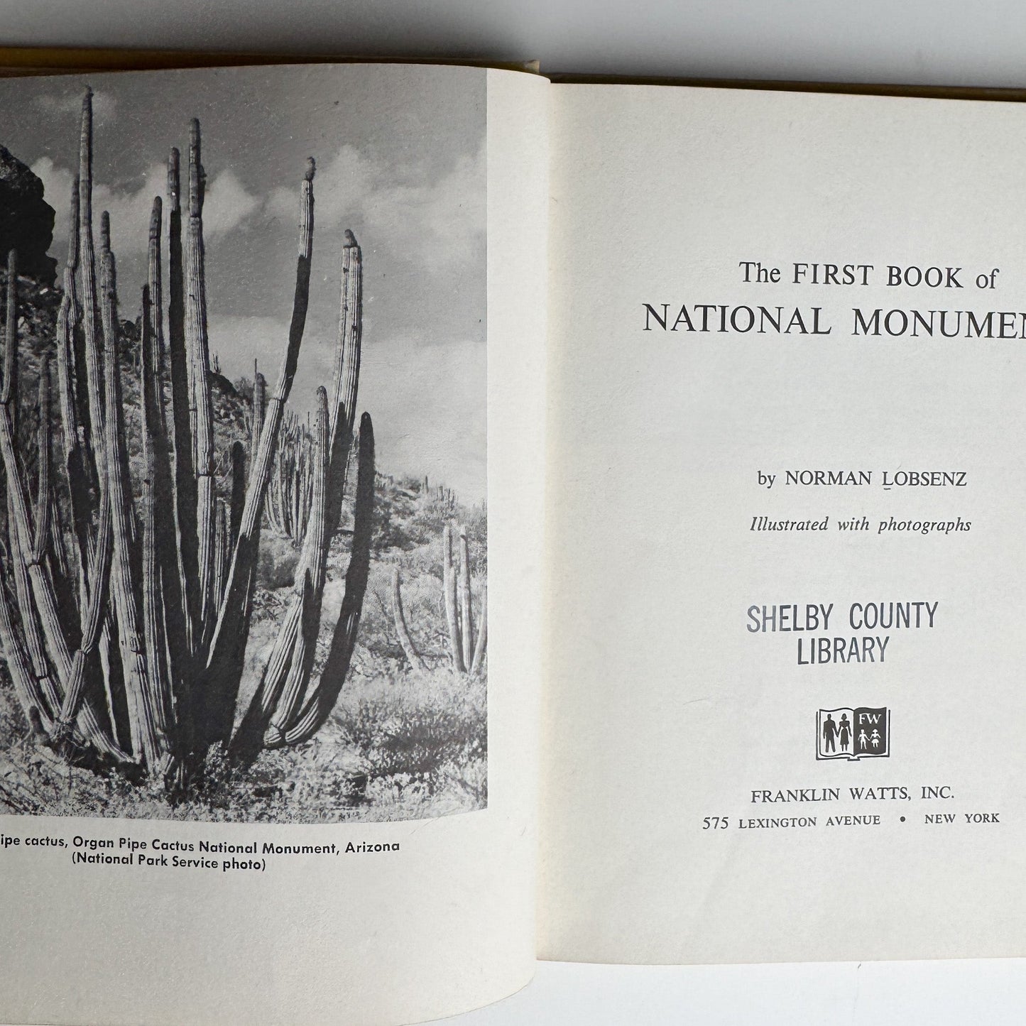 The First Book of National Monuments, 1959, Juvenile Non Fiction - Pretty Old Books