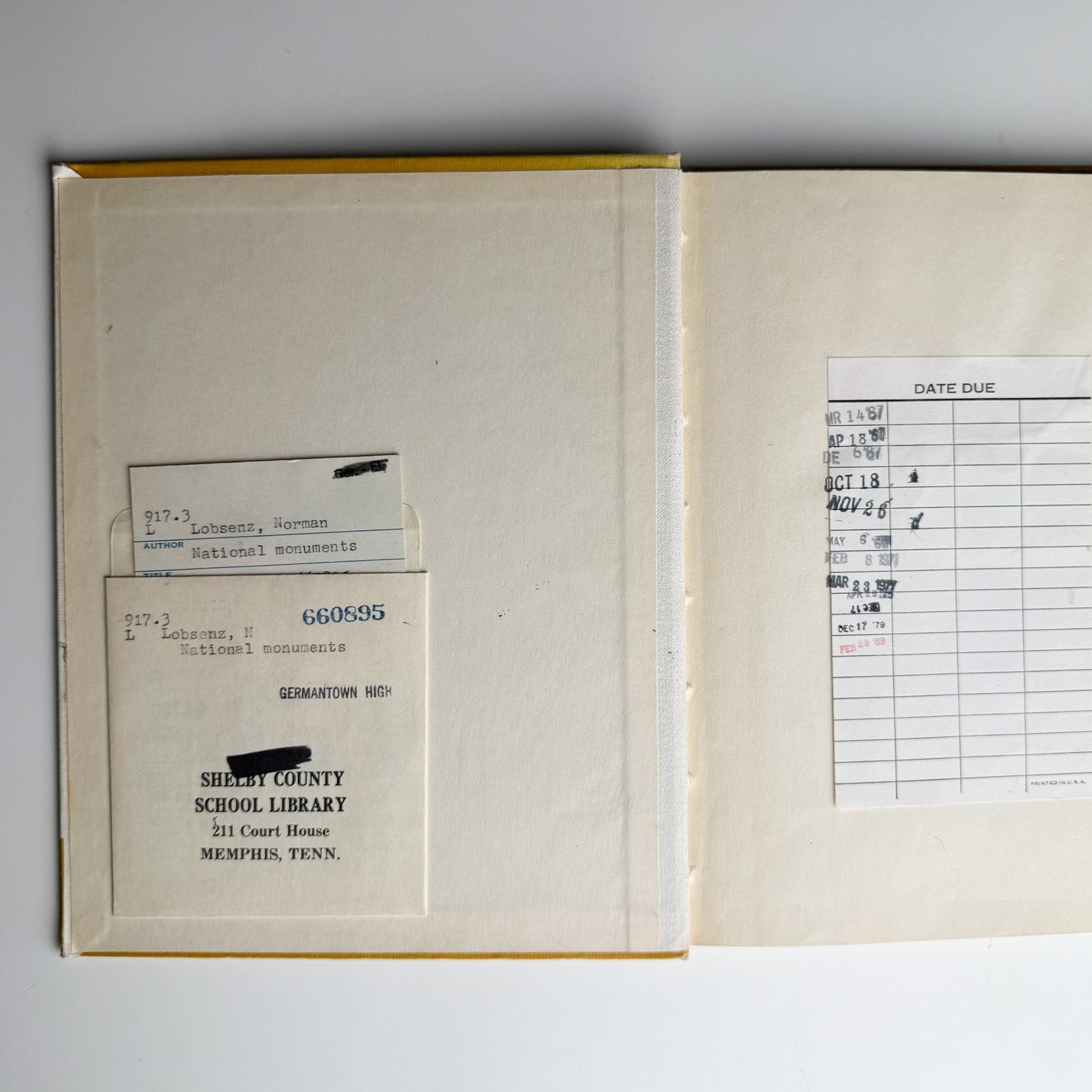 The First Book of National Monuments, 1959, Juvenile Non Fiction - Pretty Old Books