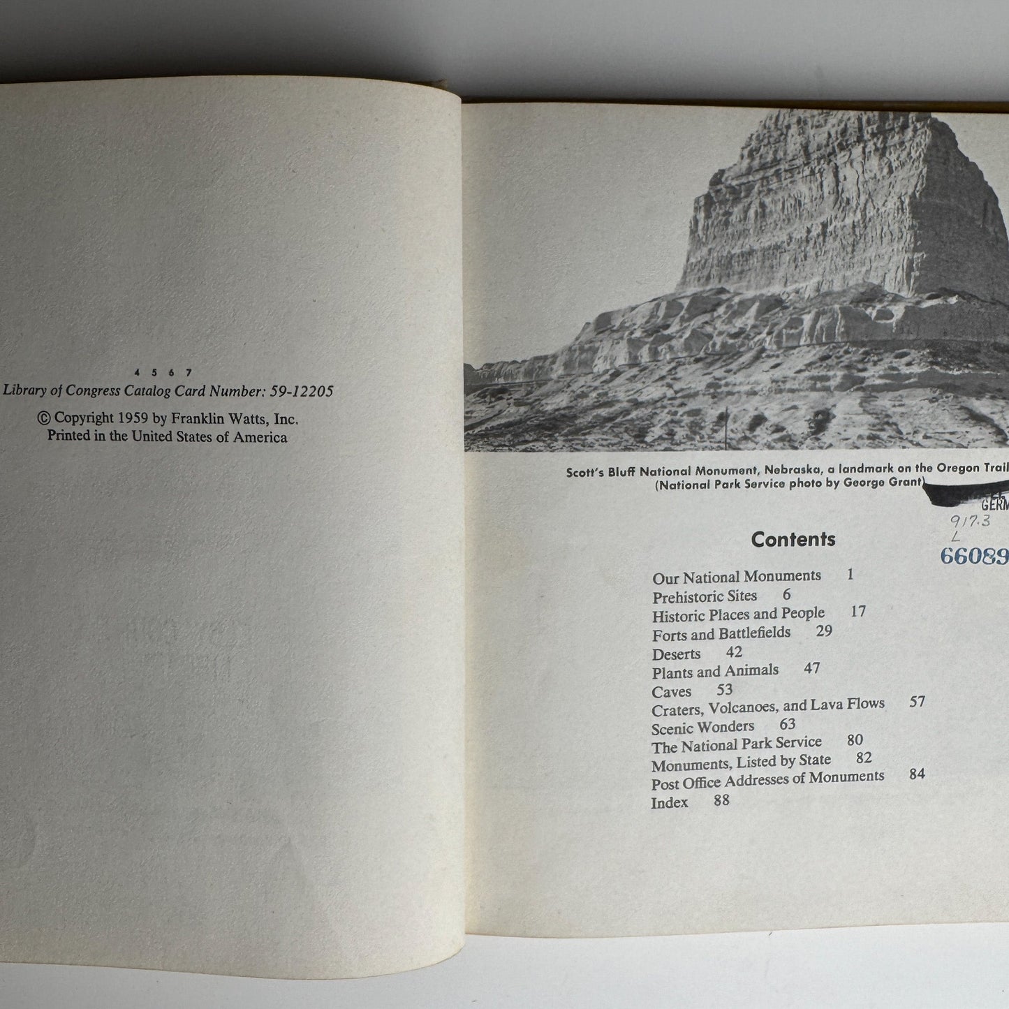The First Book of National Monuments, 1959, Juvenile Non Fiction - Pretty Old Books