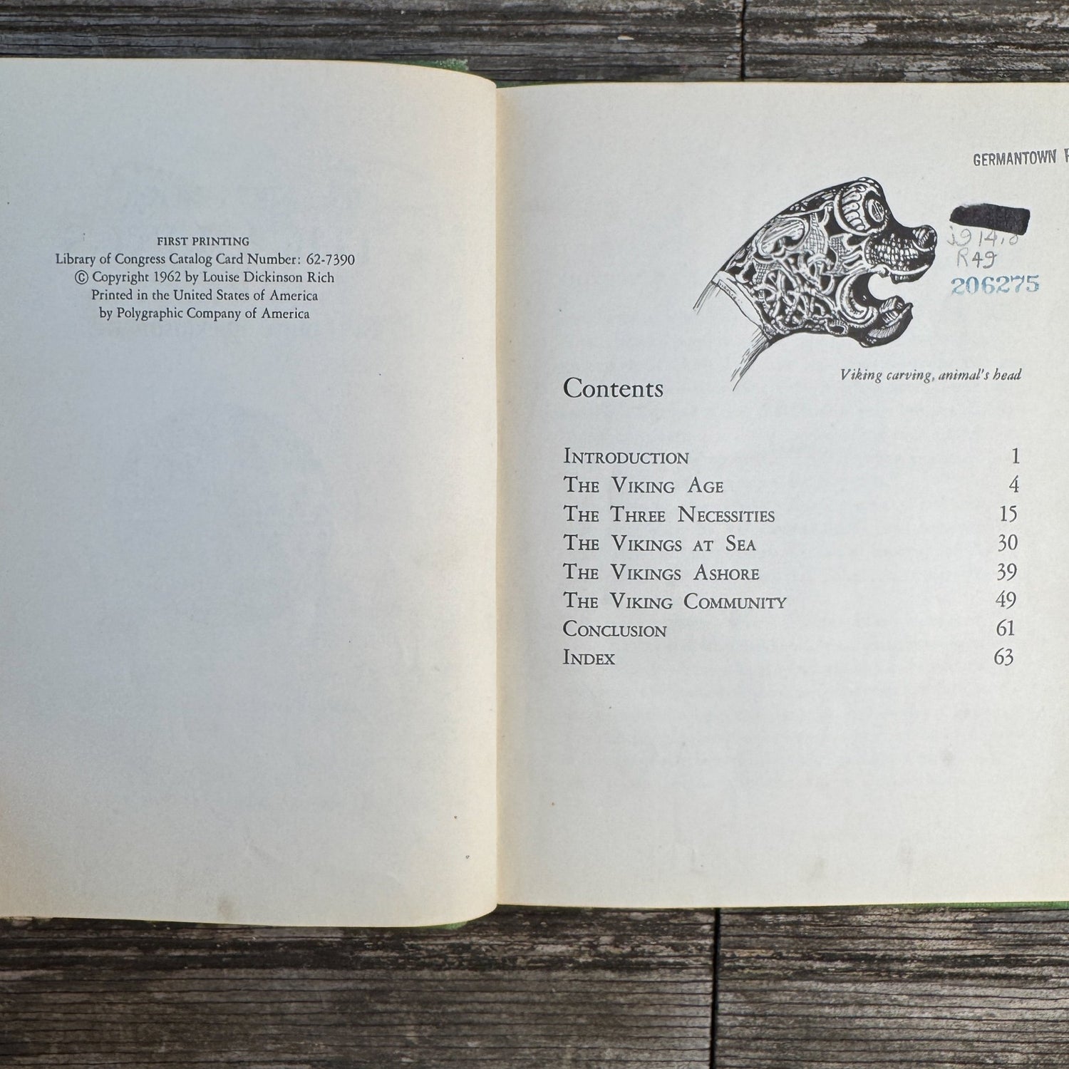 The First Book of Vikings, 1962 - Pretty Old Books