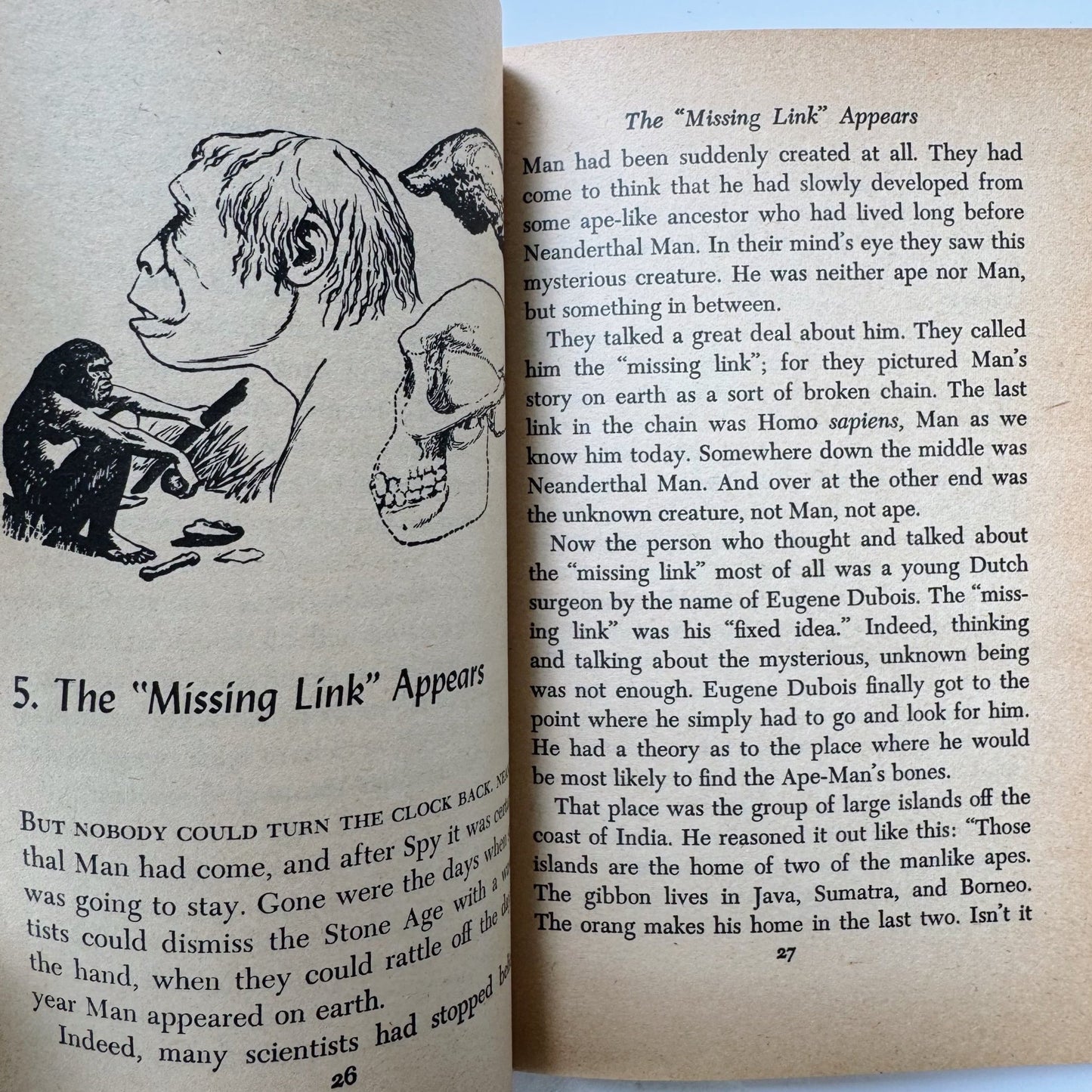 The First Men in the World, Scholastic 1970 Kids' Nonfiction - Pretty Old Books