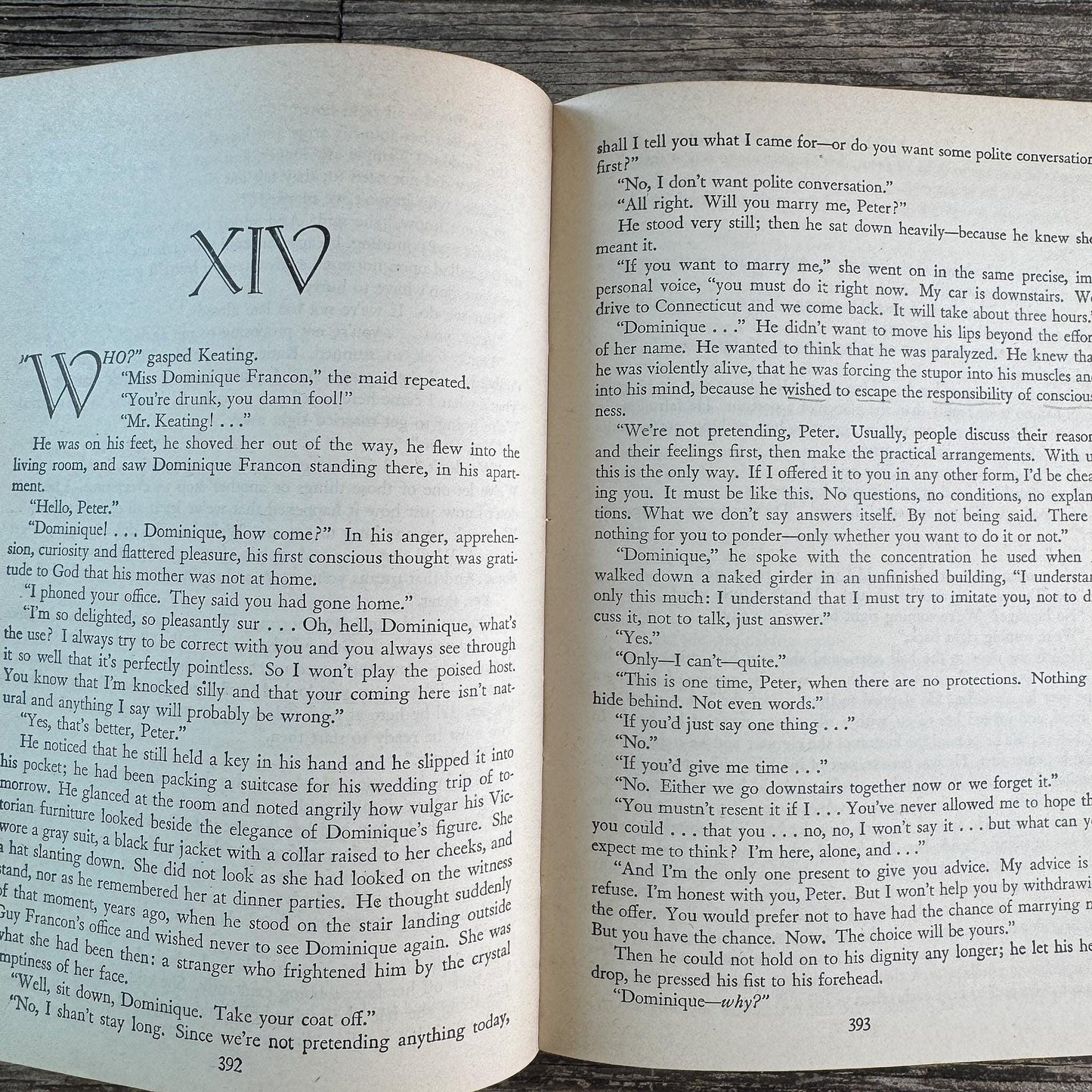 The Fountainhead, Ayn Rand, 1943, The Bobbs-Merrill Company - Pretty Old Books