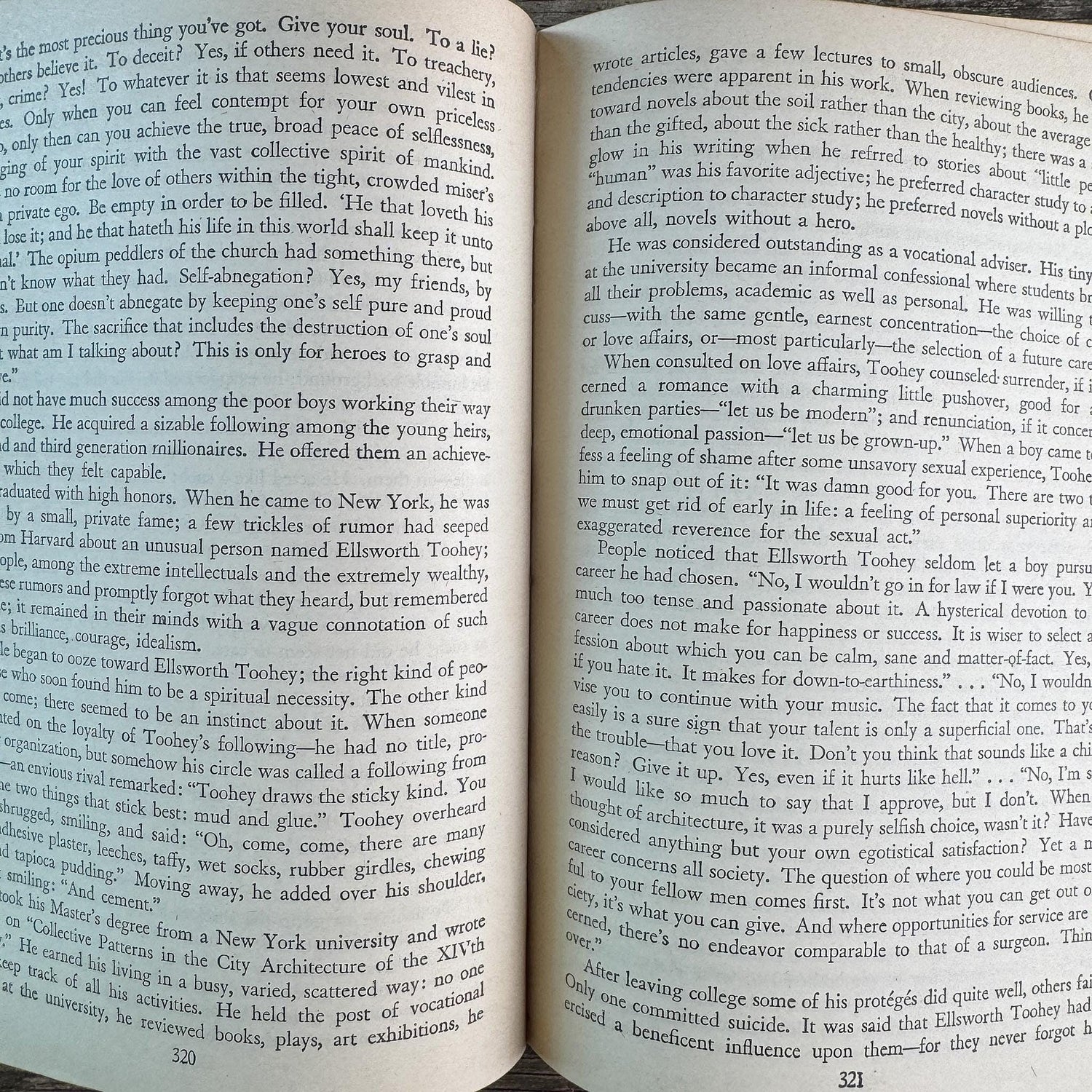 The Fountainhead, Ayn Rand, 1943, The Bobbs-Merrill Company - Pretty Old Books