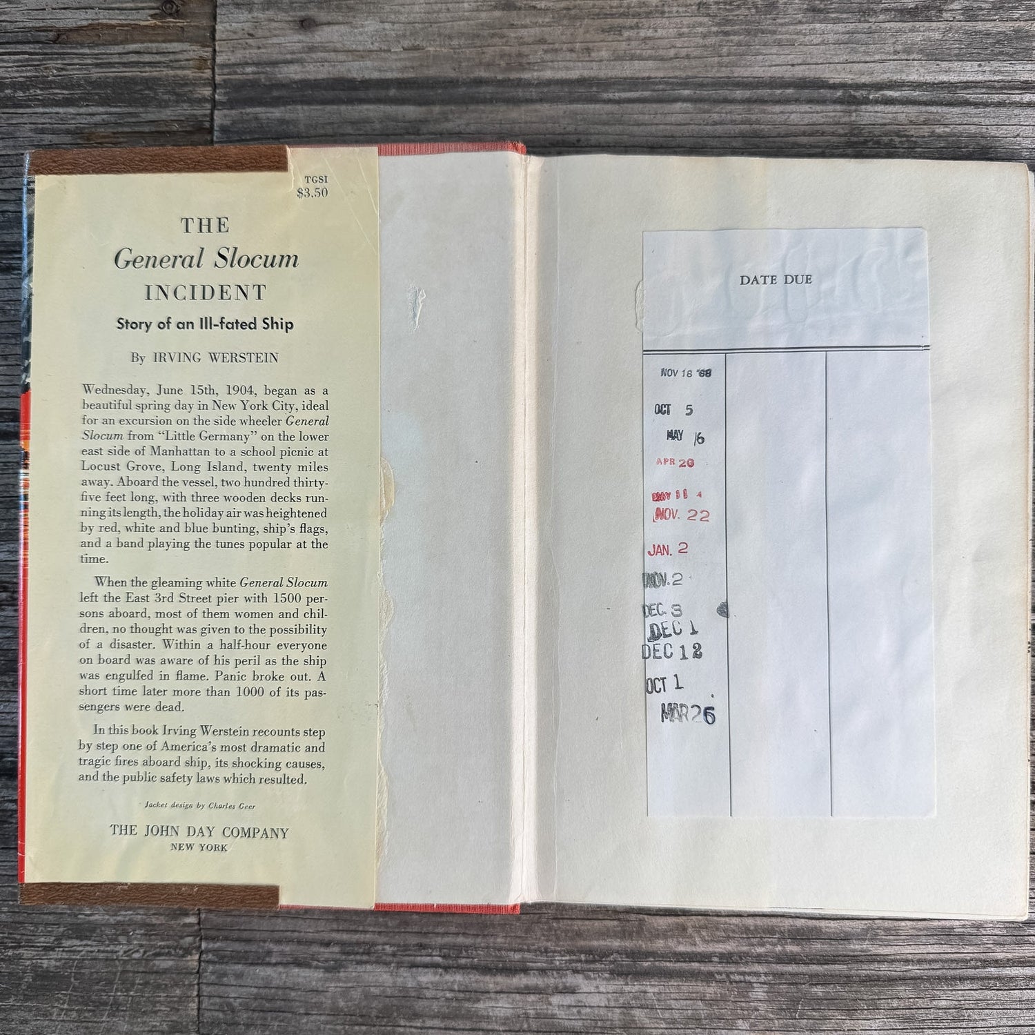 The General Slocum Incident, Irving Werstein, 1965 - Pretty Old Books