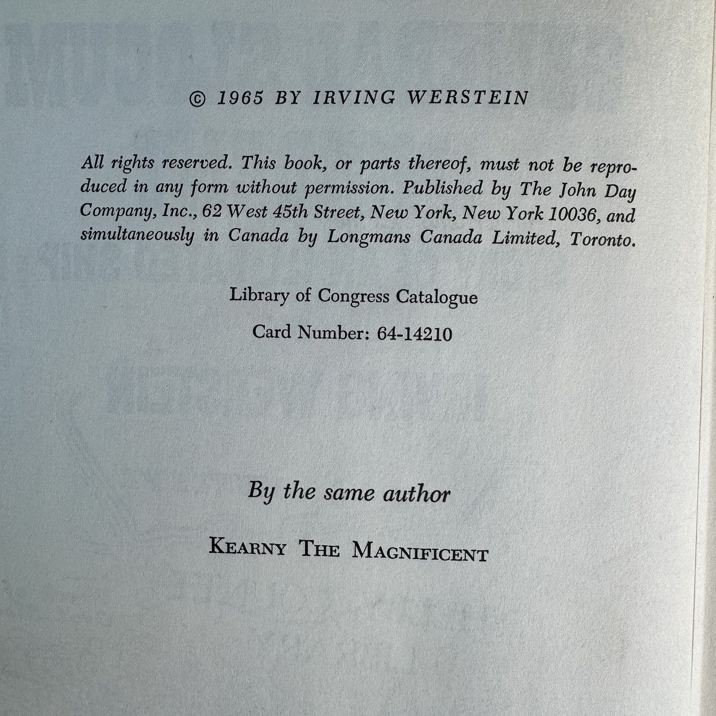 The General Slocum Incident, Irving Werstein, 1965 - Pretty Old Books