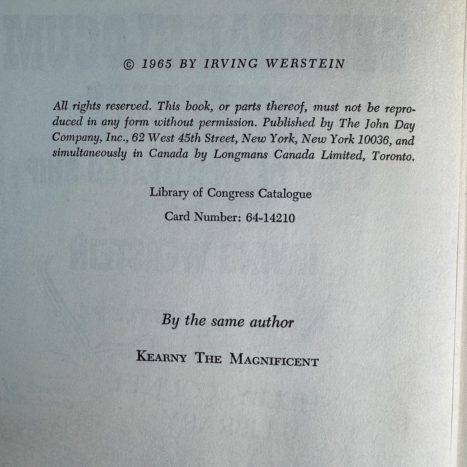 The General Slocum Incident, Irving Werstein, 1965 - Pretty Old Books