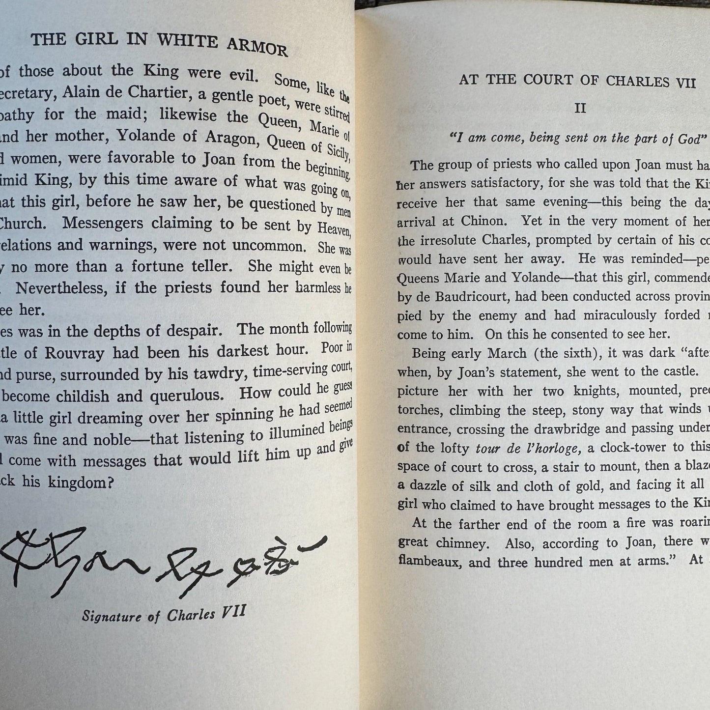 The Girl in White Armor: Joan of Arc for Young People, 1966 Juvenile Biography - Pretty Old Books