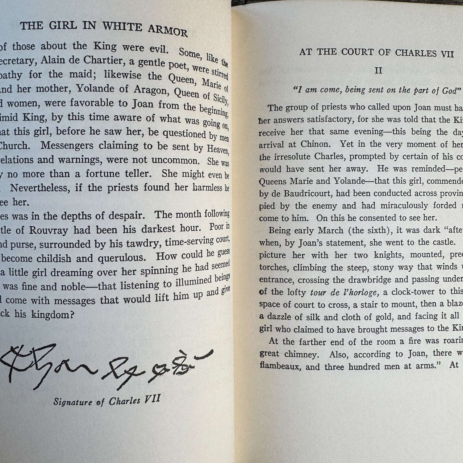 The Girl in White Armor: Joan of Arc for Young People, 1966 Juvenile Biography - Pretty Old Books
