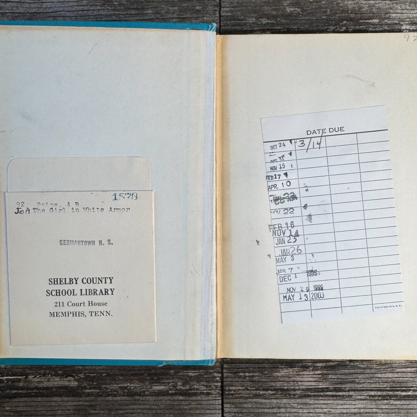 The Girl in White Armor: Joan of Arc for Young People, 1966 Juvenile Biography - Pretty Old Books