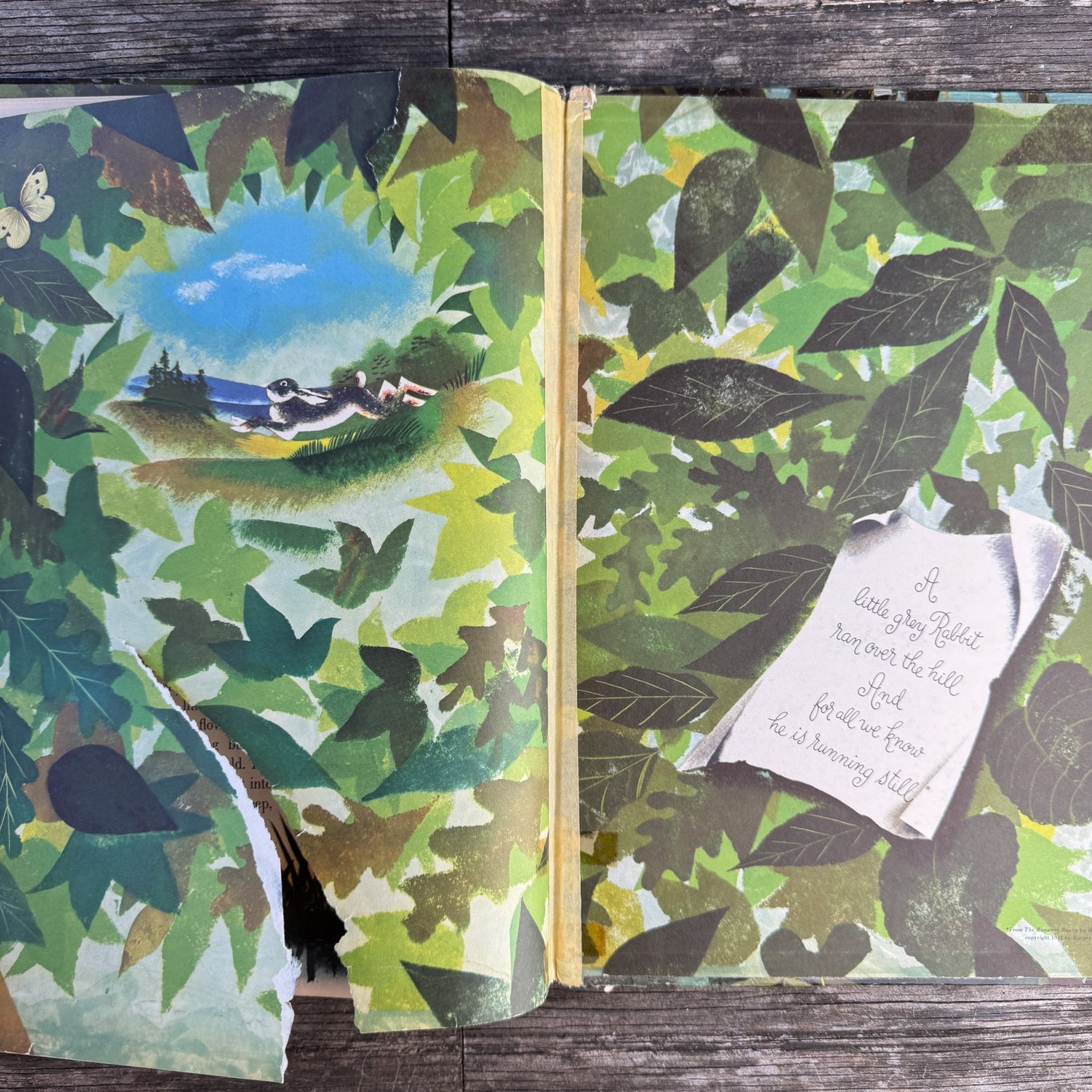 The Golden Bunny by Margaret Wise Brown, illustrated by Leonard Weisgard (1953) - Pretty Old Books
