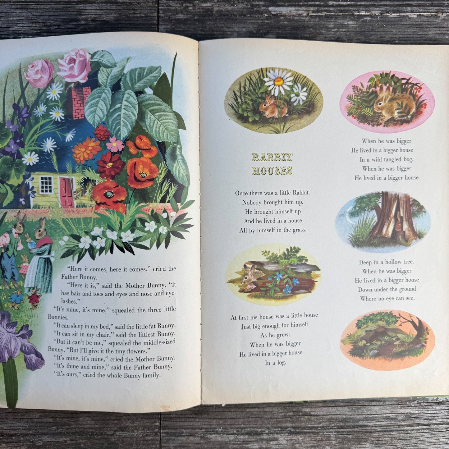 The Golden Bunny by Margaret Wise Brown, illustrated by Leonard Weisgard (1953) - Pretty Old Books