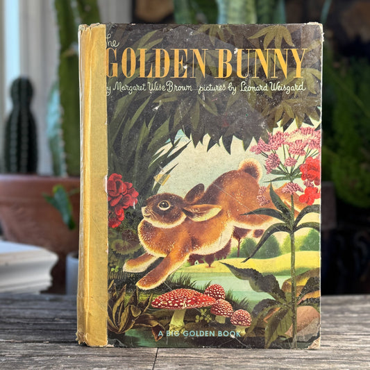 The Golden Bunny by Margaret Wise Brown, illustrated by Leonard Weisgard (1953) - Pretty Old Books