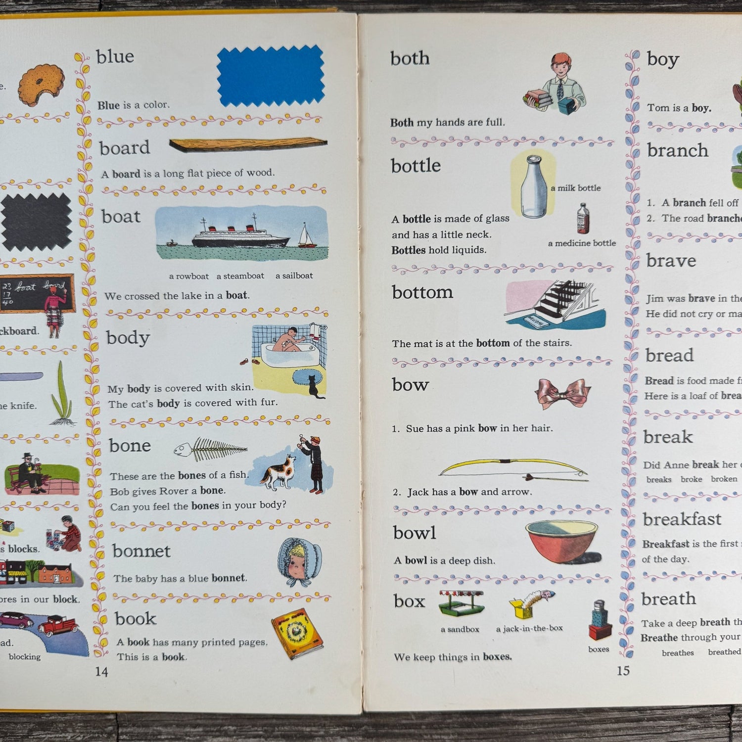 The Golden Dictionary, Illustrated Oversized 1962 Hardcover Children's Book - Pretty Old Books