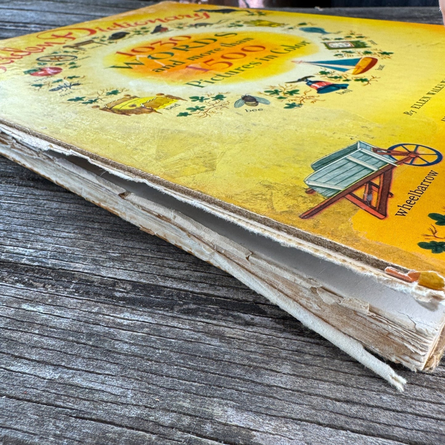 The Golden Dictionary, Illustrated Oversized 1962 Hardcover Children's Book - Pretty Old Books