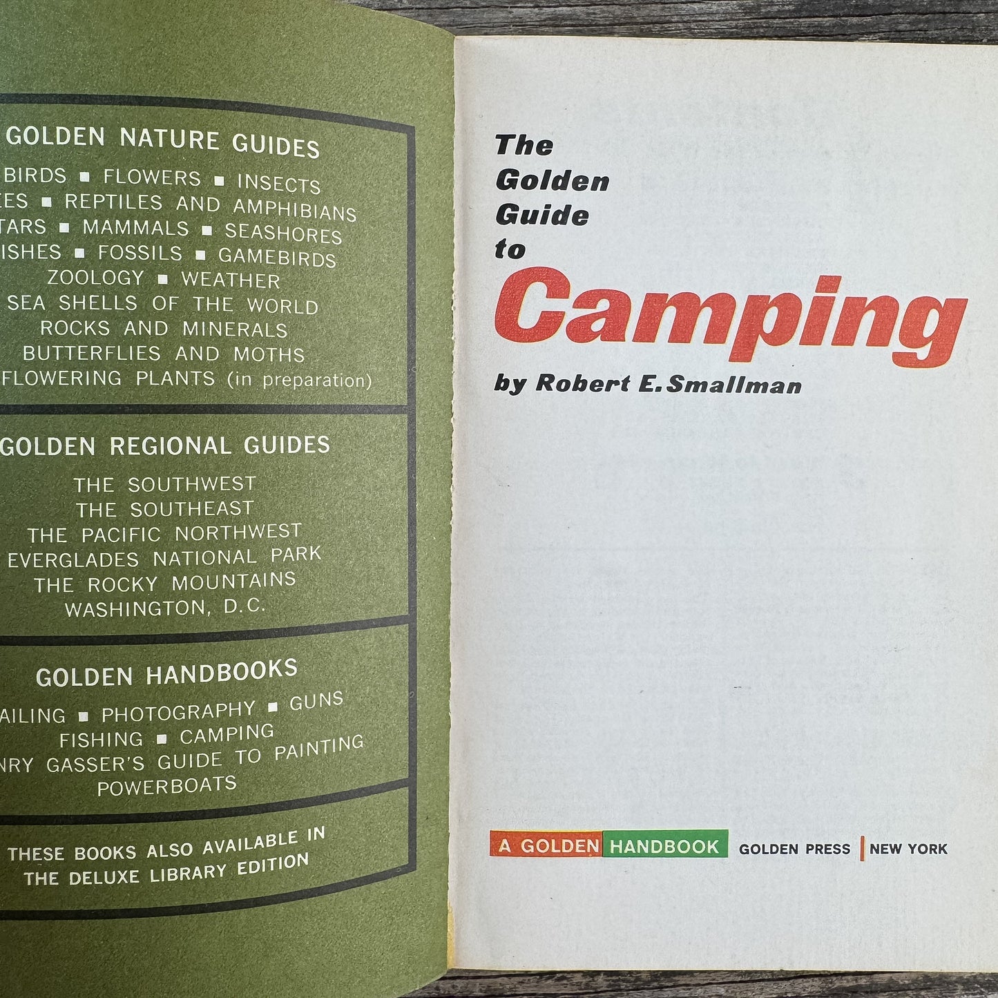 The Golden Guide to Camping, Robert E. Smallman, 1965 - Pretty Old Books