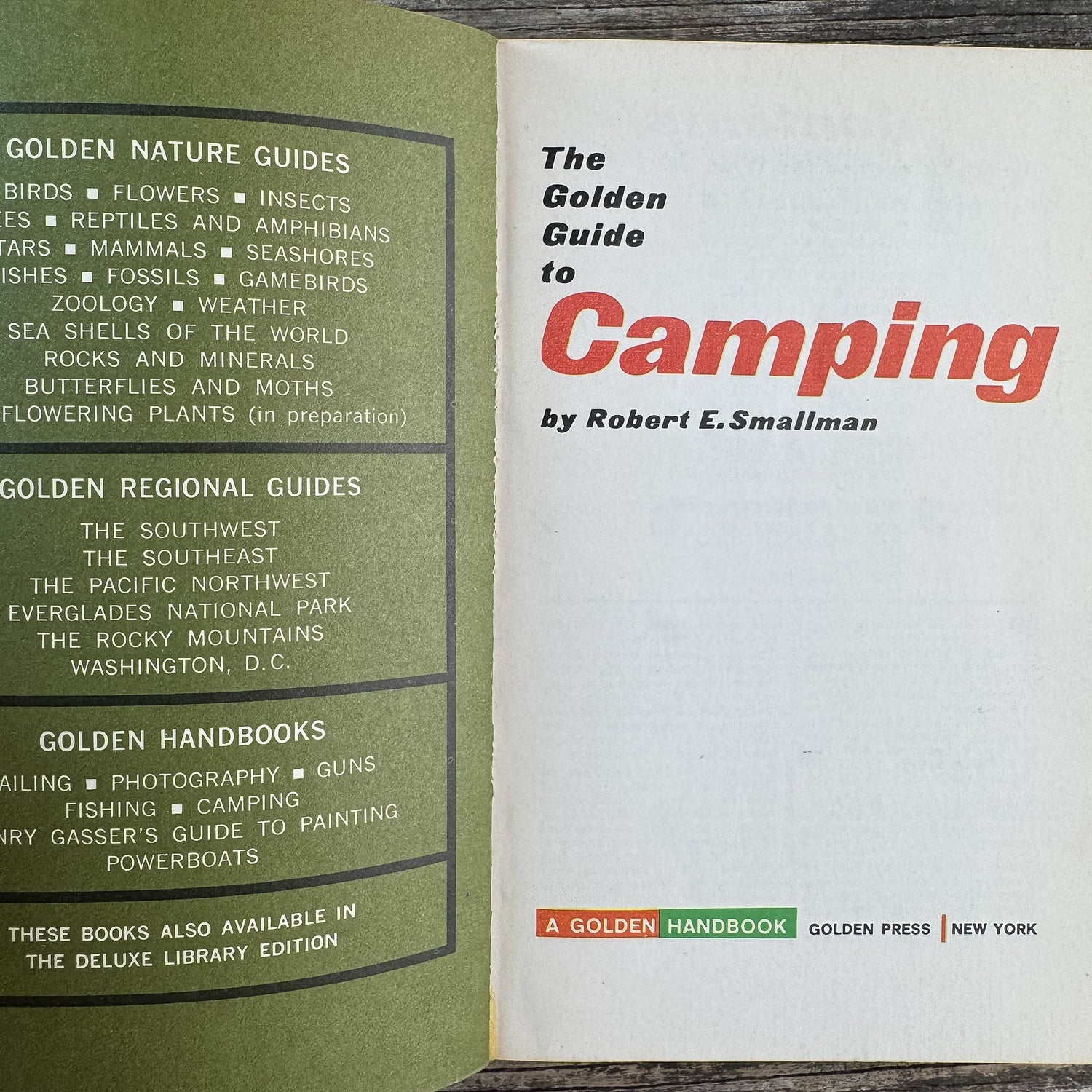 The Golden Guide to Camping, Robert E. Smallman, 1965 - Pretty Old Books