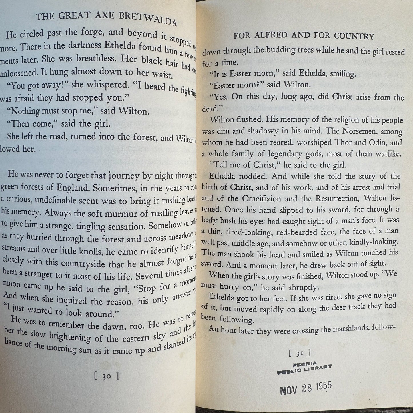 The Great Axe Bretwalda, First Edition, Philip Ketchum Hardcover 1955 - Pretty Old Books