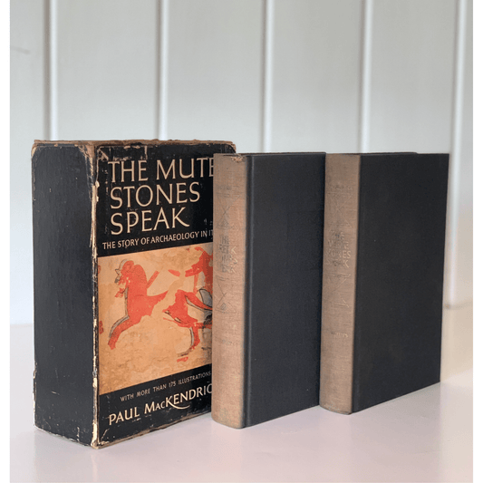 The Greek Stones Speak, The Mute Stones Speak, Archeology 1962 Slipcased Set - Pretty Old Books