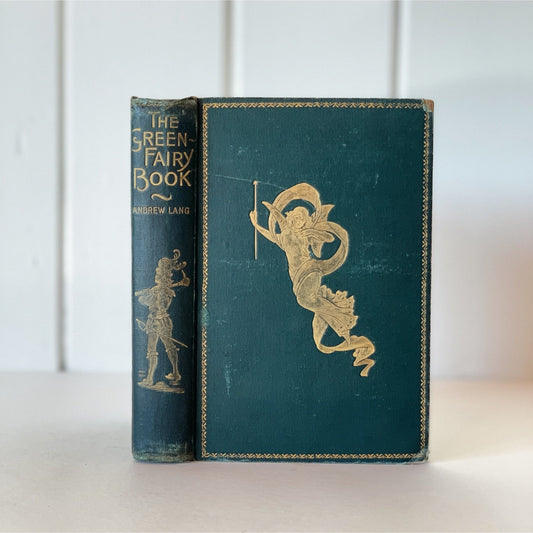 The Green Fairy Book, Andrew Lang, Rare Philobiblion Edition Antique Illustrated Hardcover - Pretty Old Books