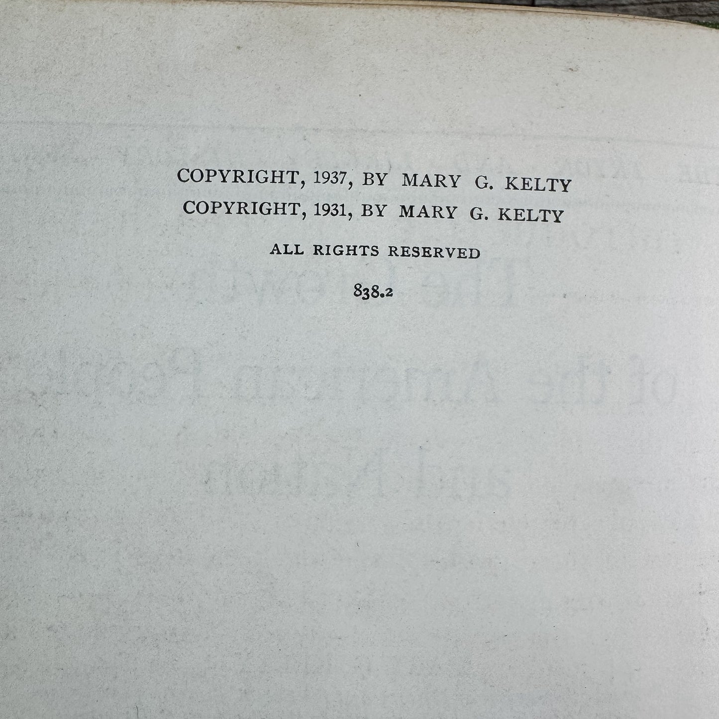 The Growth of the American People and Nation, Mary G. Kelty, 1937 - Pretty Old Books