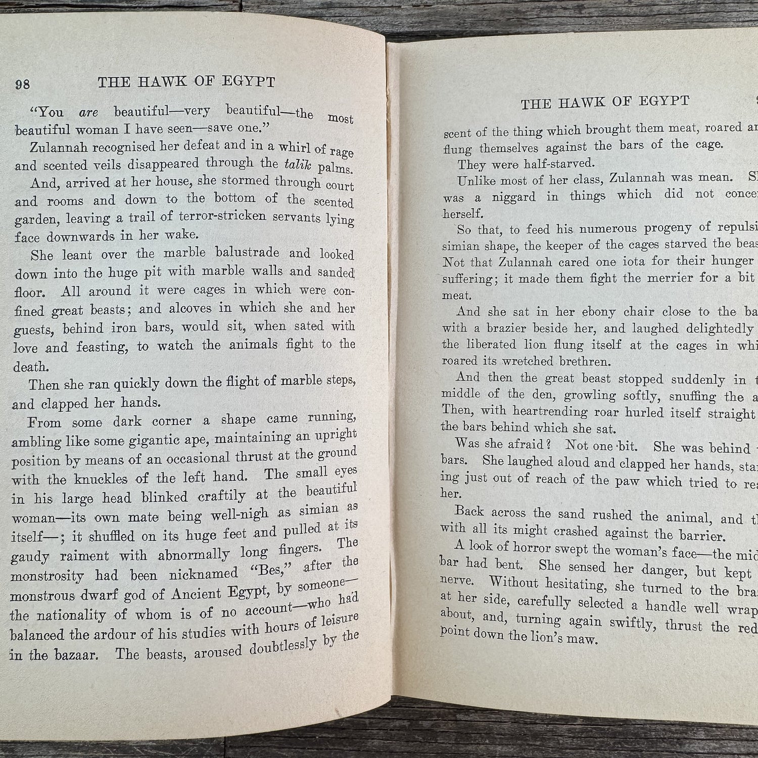 The Hawk of Egypt, Joan Conquest, 1922 Romance - Pretty Old Books