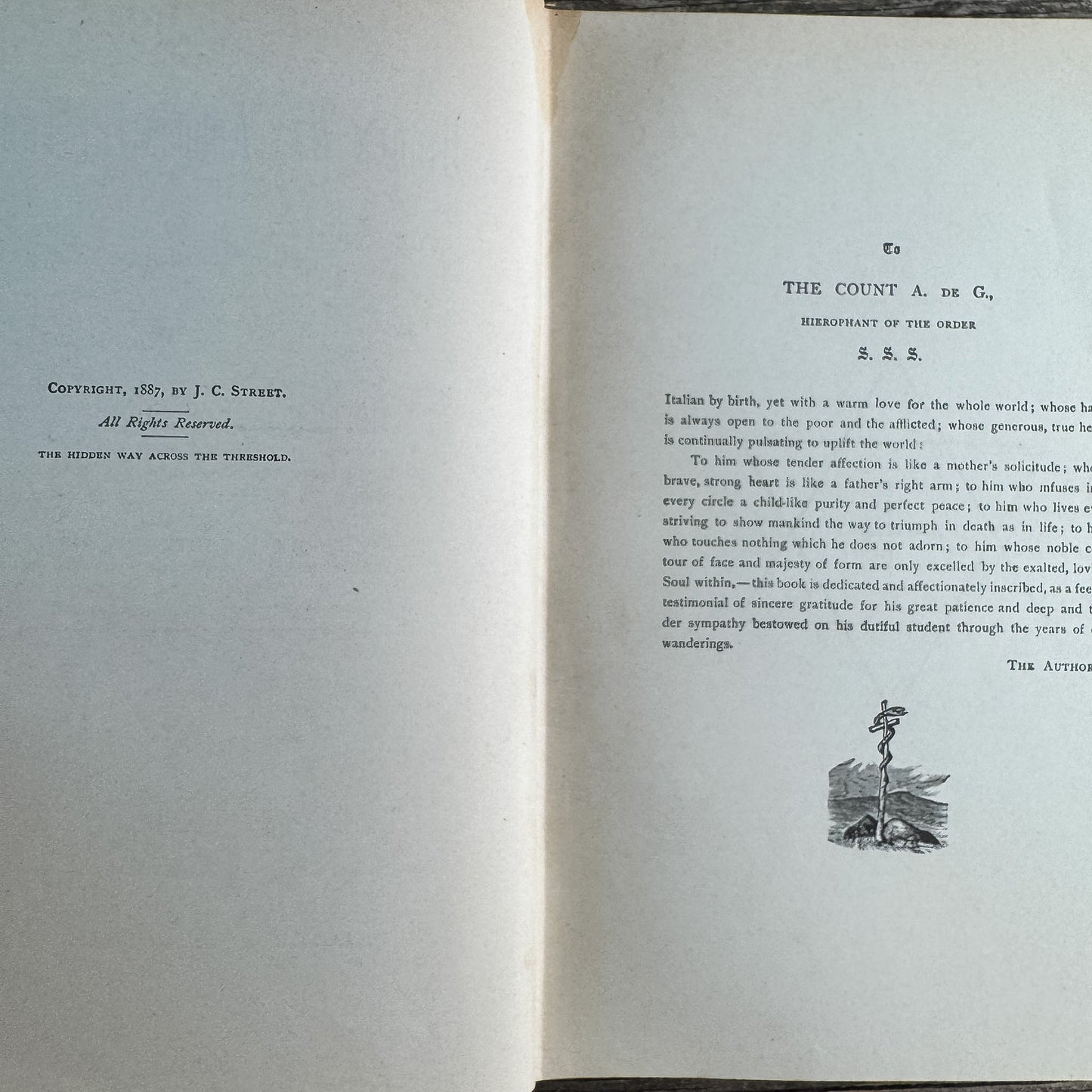 The Hidden Way Across the Threshold, J. C. Street, 1887 - Pretty Old Books