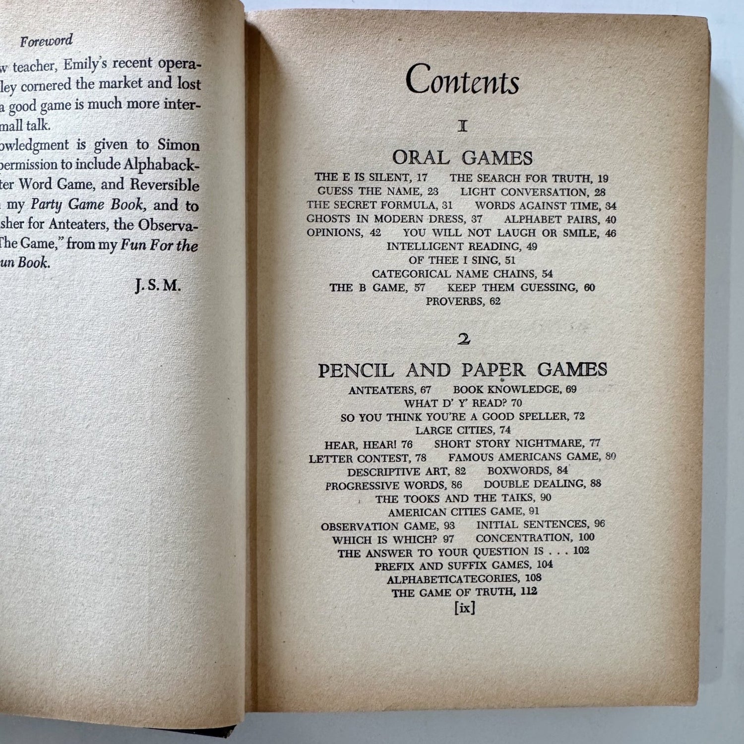 The Home Book of Party Games, 1949 Hardcover - Pretty Old Books