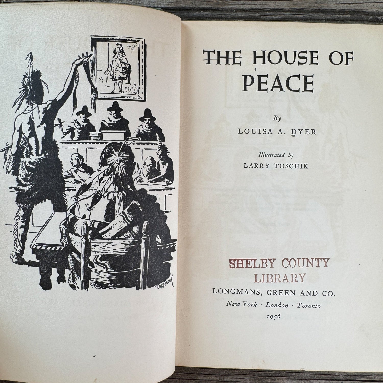 The House of Peace, Louisa A. Dyer, 1956 - Pretty Old Books