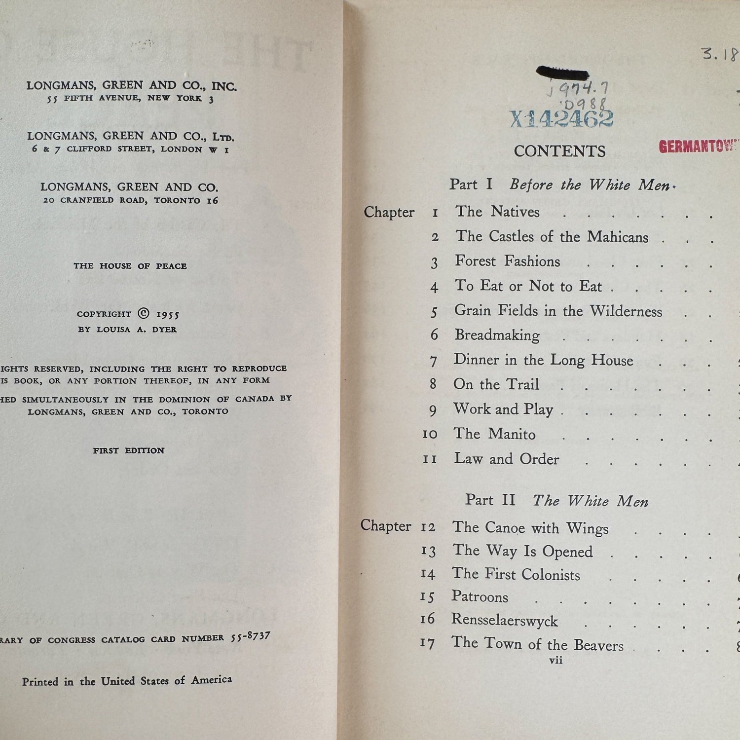 The House of Peace, Louisa A. Dyer, 1956 - Pretty Old Books