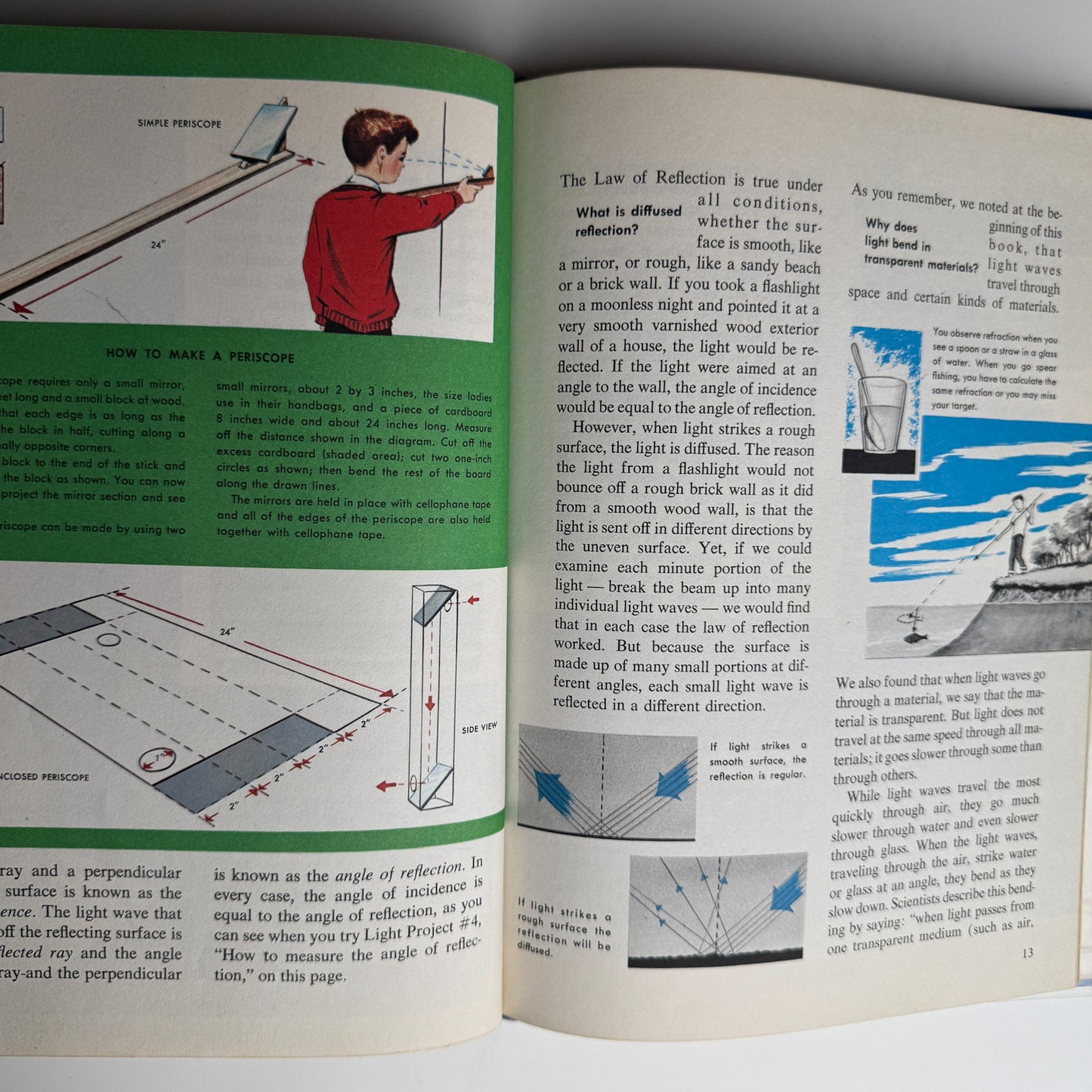 The How and Why Wonder Book of Light and Color, 1963 Hardcover - Pretty Old Books