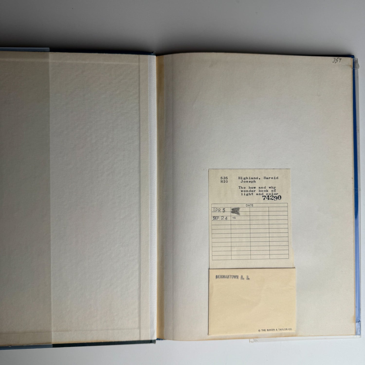 The How and Why Wonder Book of Light and Color, 1963 Hardcover - Pretty Old Books