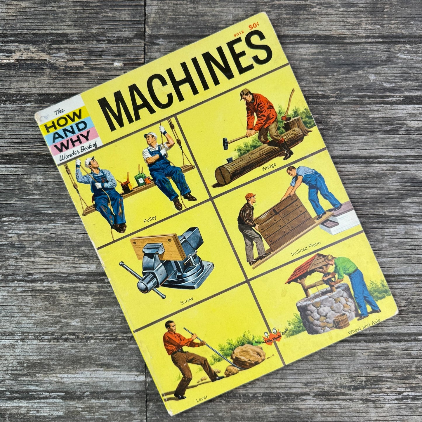 The How and Why Wonder Book of Machines, Vintage Paperback, 1960 - Pretty Old Books