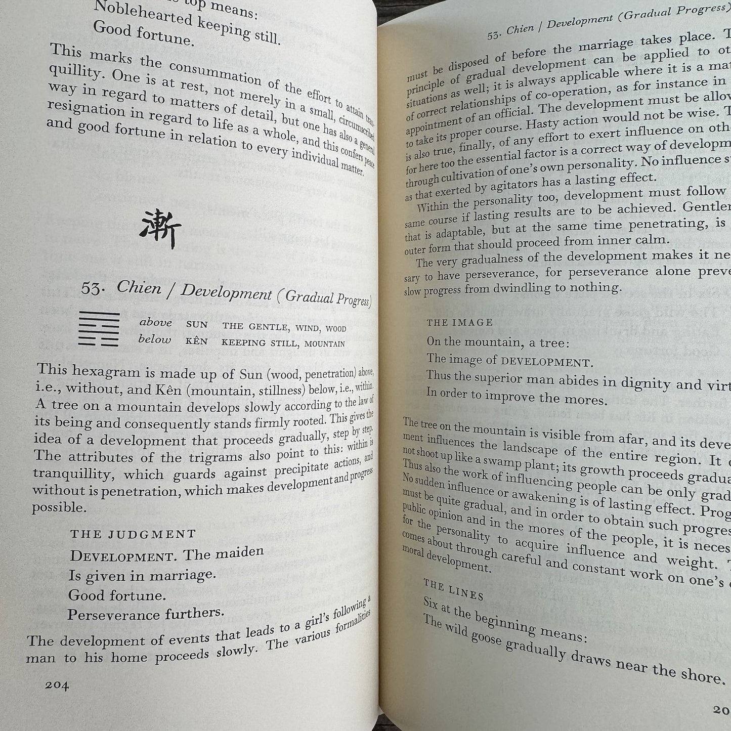 The I Ching, or Book of Changes, Wilhelm/Baynes, 1983 Printing - Pretty Old Books
