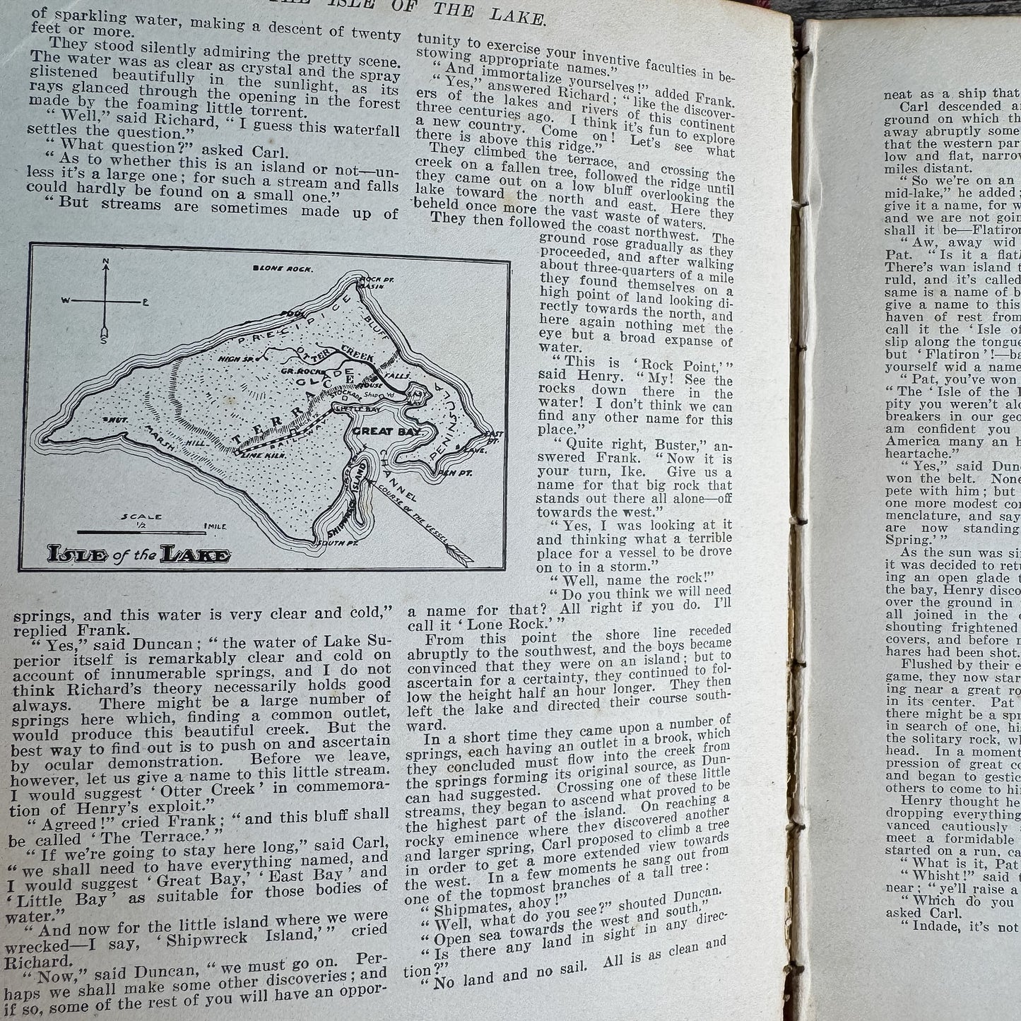 The Isle of the Lake, Willard Goss, 1903 Boys' Adventure - Pretty Old Books
