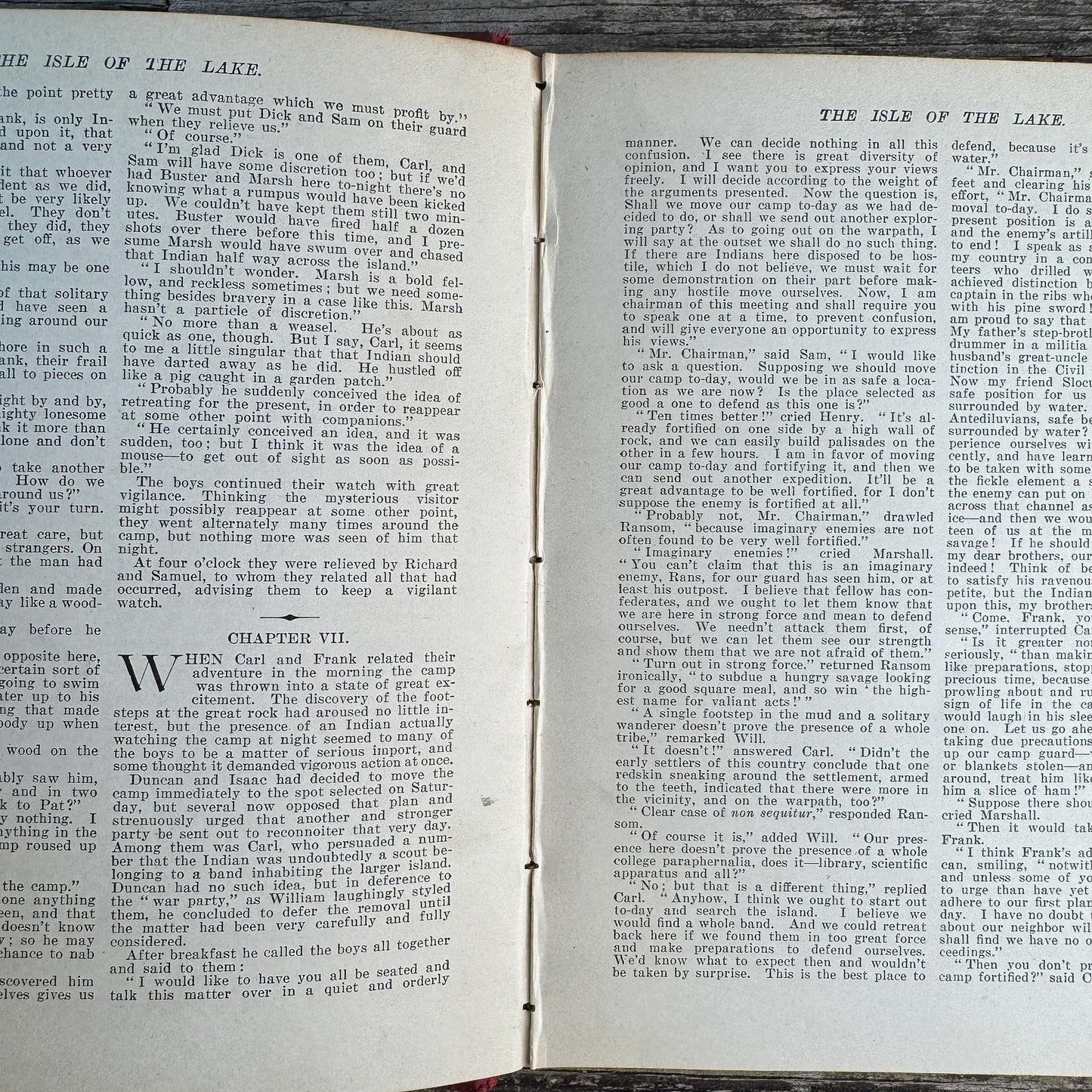 The Isle of the Lake, Willard Goss, 1903 Boys' Adventure - Pretty Old Books