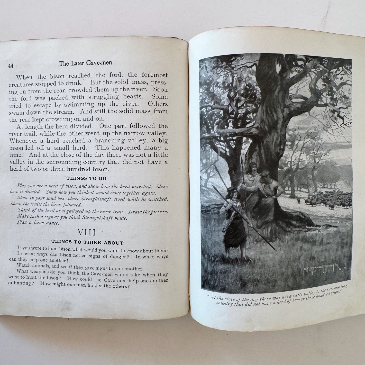 The Later Cave Man, Katherine Elizabeth Dopp, 1906 Elementary School Ancient History and Social Studies - Pretty Old Books