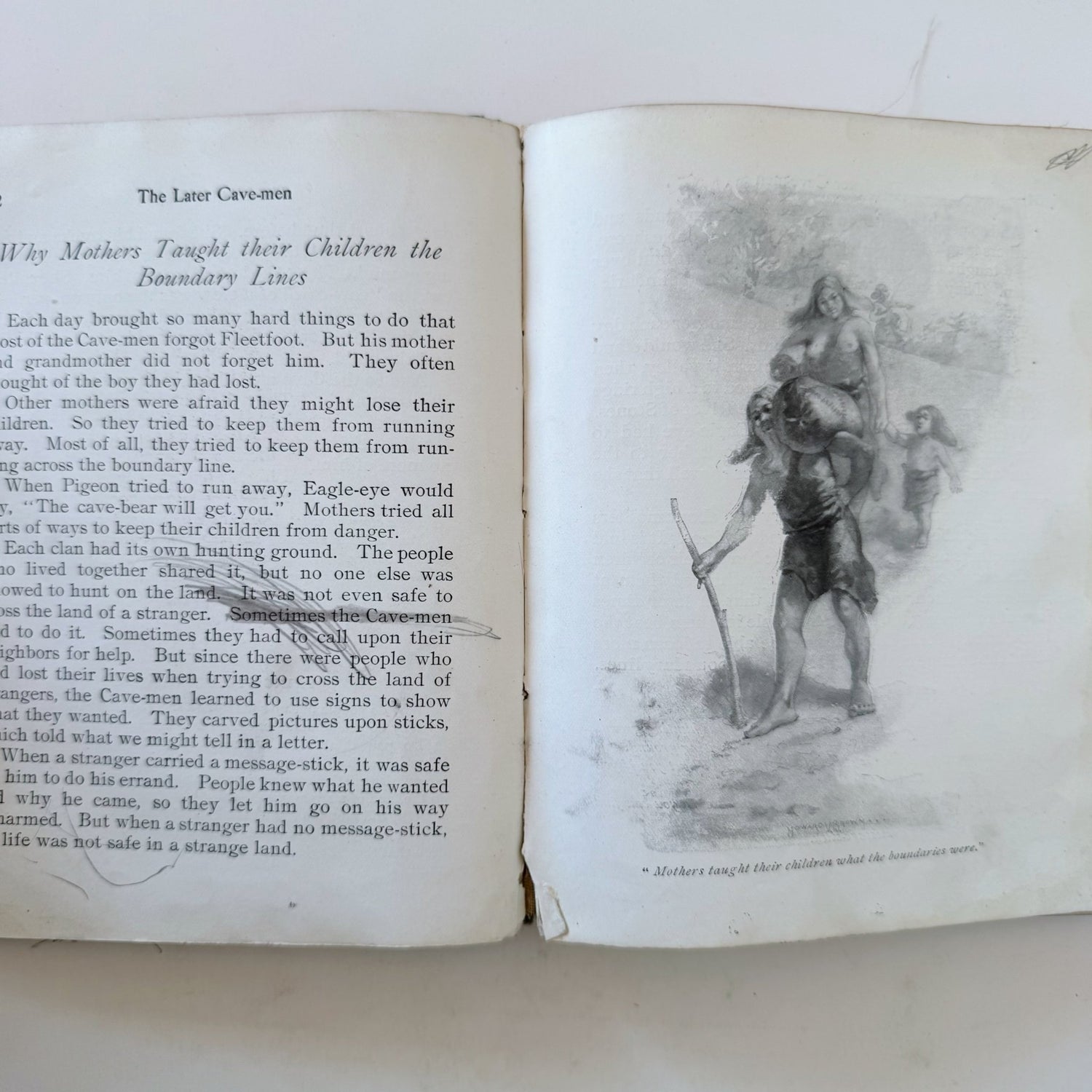 The Later Cave Man, Katherine Elizabeth Dopp, 1906 Elementary School Ancient History and Social Studies - Pretty Old Books