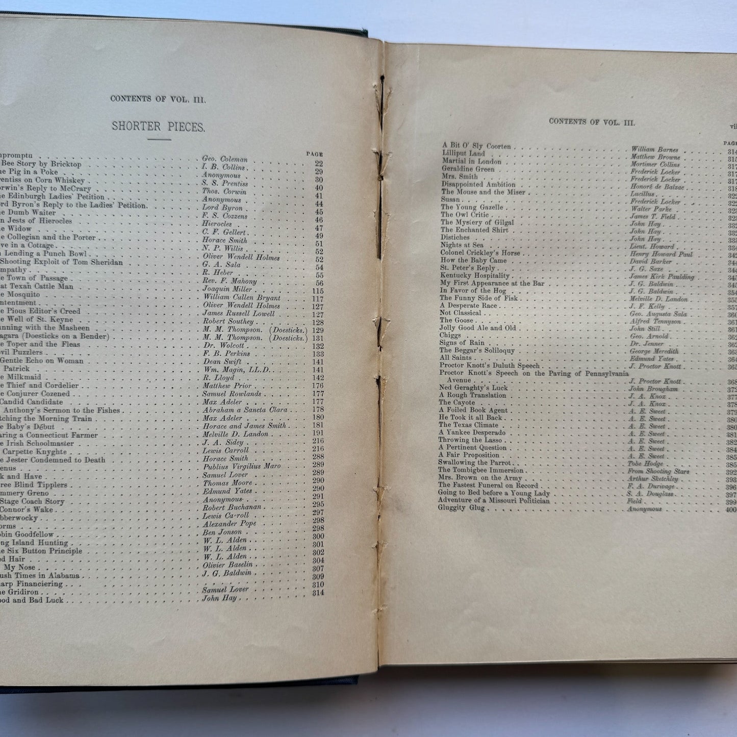 The Library of Wit and Humor, 1885, Volume III - Pretty Old Books