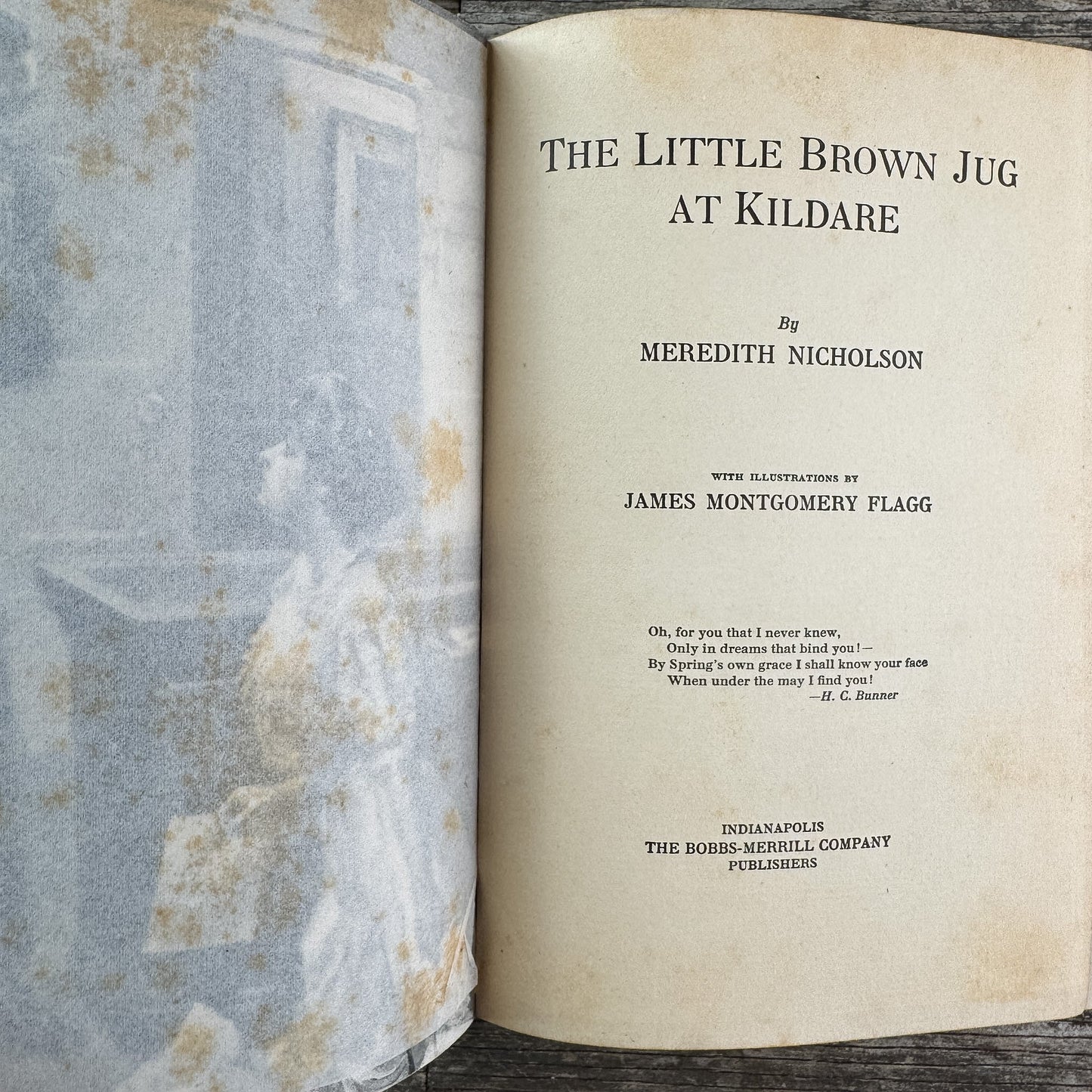 The Little Brown Jug at Kildare, Meredith Nicholson, 1908 - Pretty Old Books